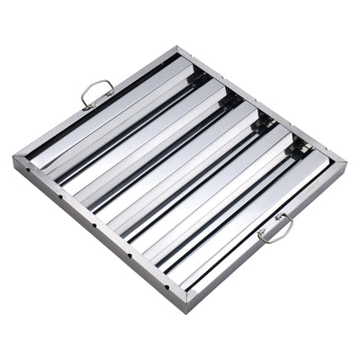Winco HFS-2020 20 Inch Exhaust Hood Filter Stainless Steel with Grease Filtration