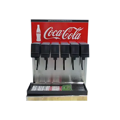 Lancer Floor Model CED 1506E Coca-Cola Post-Mix 6 Valve Dispenser