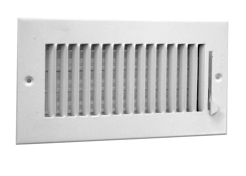 Lima 703925, 14x6 Air Register, White Steel Sidewall & Ceiling Air Vent