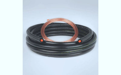 Linesets Inc 61420250T188L, 3/8 in x 7/8 in x 50 ft AC Line Set, Insulated Copper Refrigerant Lines, 1/2 in Suction Insulation, Sweat Connections