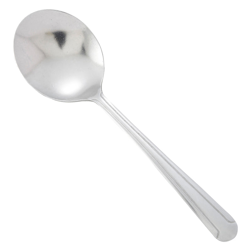 12 pack Winco 0001-04 Dominion Bouillon Spoon, 18/0 Medium Weight