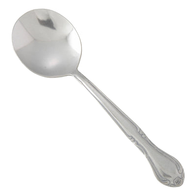 12 pack Winco 0004-04 Elegance Bouillon Spoon, 18/0 Heavyweight