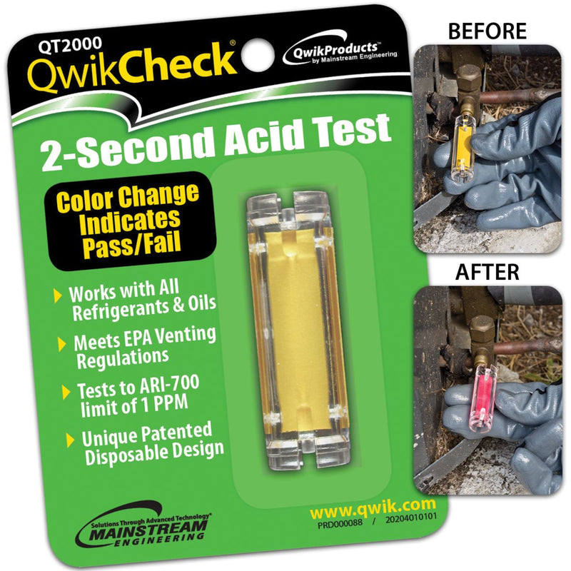 QwikProducts QT2000, QwikProducts® QwikCheck® 2-Second Acid Test Kit