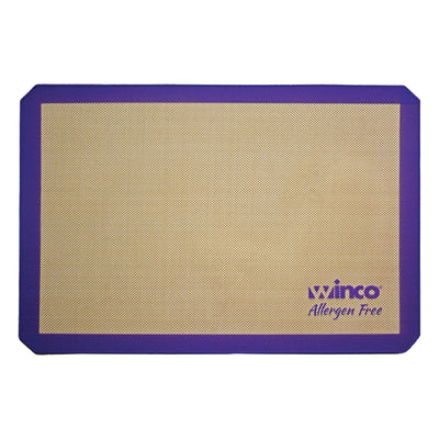 Winco SBS-24PP 24 Inch Baking Mat Silicone Double-Sided Allergen Free Purple