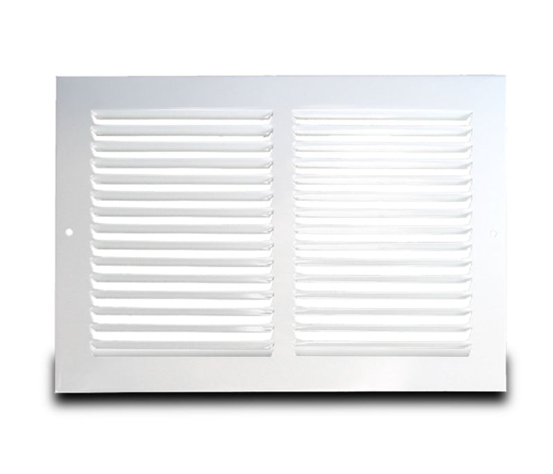 Metal-Fab MFRG1414W, 14x14 Return Air Grille, White Steel Wall & Ceiling Vent Cover