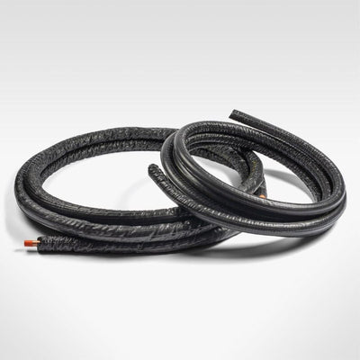 Streamline 40820300B6C, 1/4 in x 1/2 in x 30 ft Mini Split Line Set, Insulated Copper Lines, 1/2 in Insulation on Both Lines, Sweat Connections
