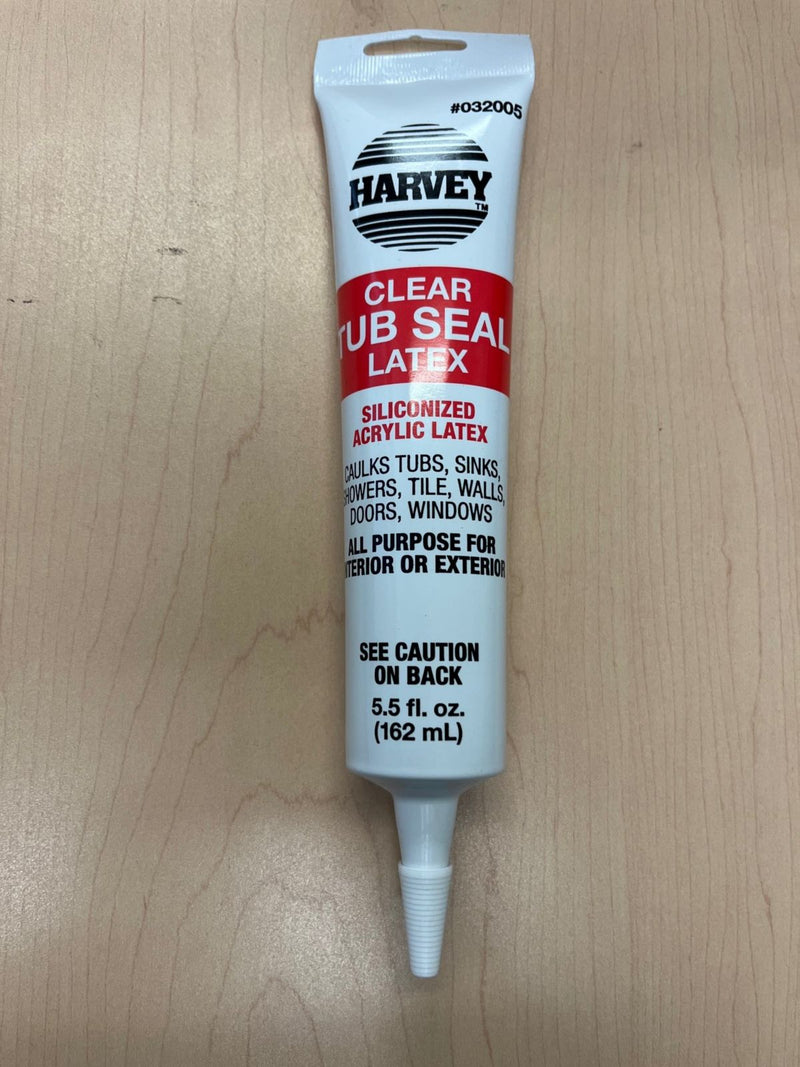 Harvey 032005, 5.5 oz Clear Tub Caulk, 5 1/2 oz