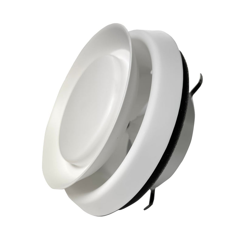 Non-Branded 1001WG601, 6 Ceiling Diffuser, White Polymer Resin Ceiling Air Vent