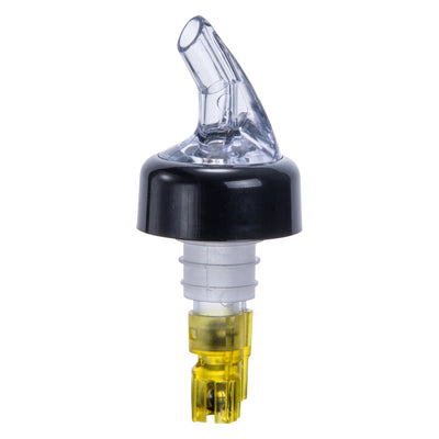 Winco PPA-150 1-1/2 Oz Measuring Pourer with Black Collar Plastic