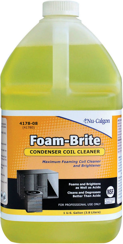 Nu-Calgon 4178-08, Foam-Brite, HVAC Coil Cleaner, 1 Gallon
