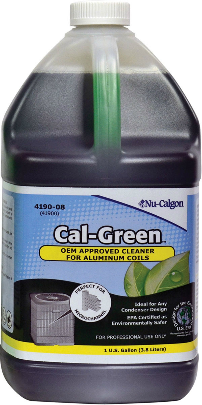 Nu-Calgon 4190-08, Cal-Green Green Select, 1 Gallon, HVAC Coil Cleaner