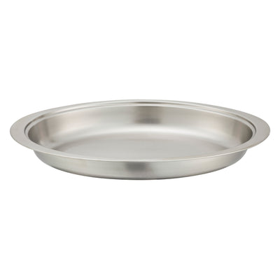 Winco 202-FP 6 Quarts Chafing Dish Pan Oval Stainless Steel with Durable Design