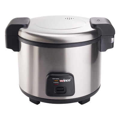 Winco RC-S301 30 Cup Electric Rice Cooker - Commercial with Hinged Cover Asian Restaurant