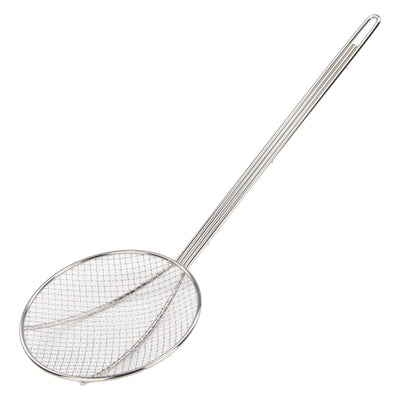 Winco SC-6R 6 Inch Round Skimmer with Nickel Plated Wire Handle