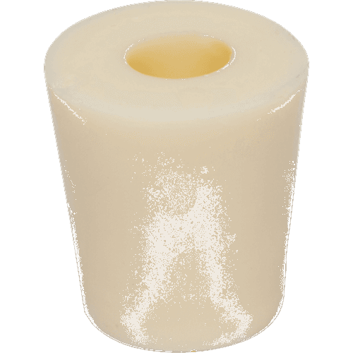 #2 Rubber Stopper with Hole for Airlock - Fits Beer Bottles