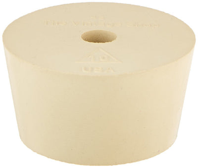#10 Rubber Stopper with 3/8" Drilled Hole | Fits Standard 3, 5, & 6 Gallon Glass Carboys
