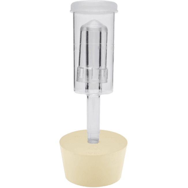 #10 Rubber Stopper with Drilled Hole for Airlock on Glass & Plastic Carboys