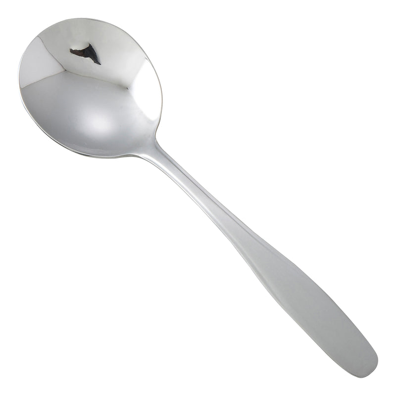 12 pack Winco 0008-04 Manhattan Bouillon Spoon, 18/0 Heavyweight