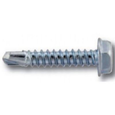 Peco Hex Washer Head Screw Sharp Point Steel Zinc Plated 8 x 2" 8X2TP250