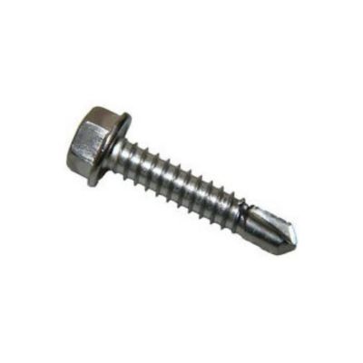 Peco Screw Type A Hex Washer Head Slotted Steel Zinc Plated 10 X 3/4 PC1034HWH