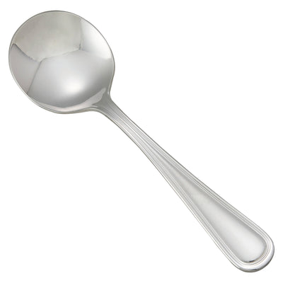12 pack Winco 0021-04 Continental Bouillon Spoon, 18/0 Extra Heavyweight