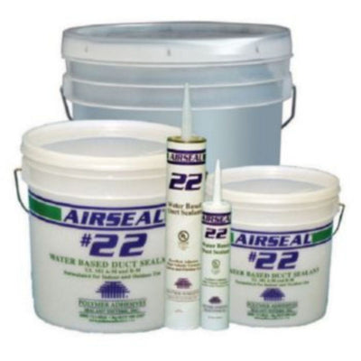 Polymer Adhesives 1-AS22-0TG-00, AS22-T(G) - Airseal #22-T Grey, Water Based Duct Sealant