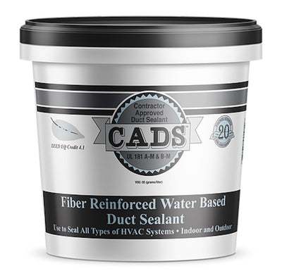 Polymer Adhesives 1-CADS-01G-00, CADS-1(G) - Grey, Fiber Reinforced Water Based Duct Sealant