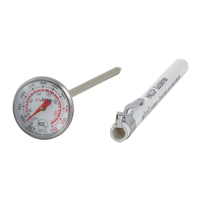 Winco TMT-P3 Pocket Thermometer 1 Inch Dial Stainless Steel Probe with Case and Clip