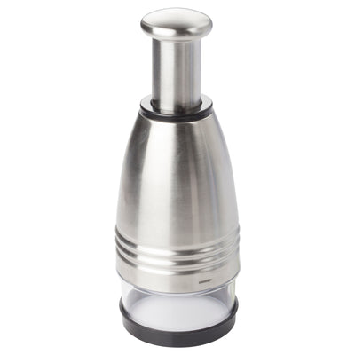 Winco FCS-3 3 Inch Round Manual Food Chopper with Rotating Zigzag Blade Stainless Steel