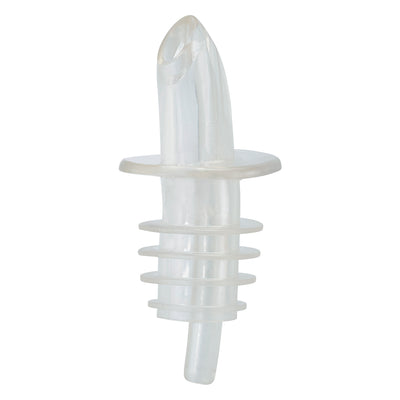 Winco PPR-2C Liquor Pourer 12 Pack Free Flow Clear Plastic