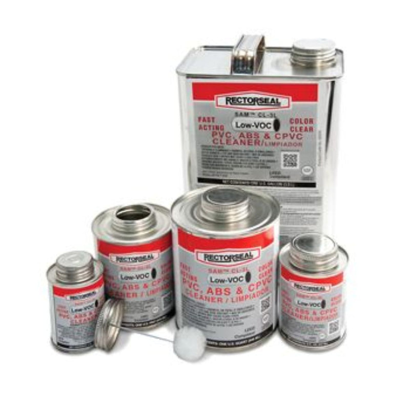 RectorSeal 55932, Sam™ CL3L PVC Clear Primer Low-VOC, 16 oz