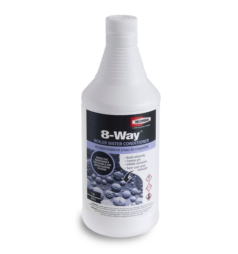 RectorSeal 68712, 8-Way™ is a full steam & hot water system cure., 1 Quart (.946 l)