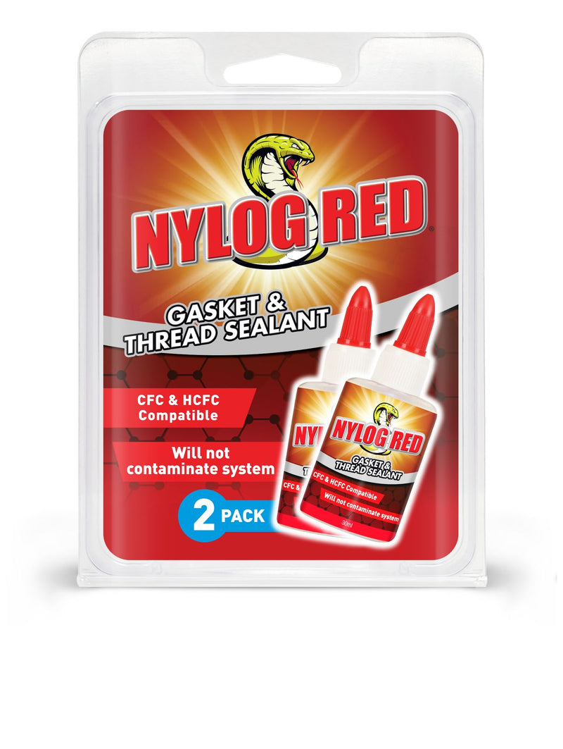 Refrigeration Technologies RT200RP, Nylog Red, 2 Pack, Thread & Joint Sealant, 30ml
