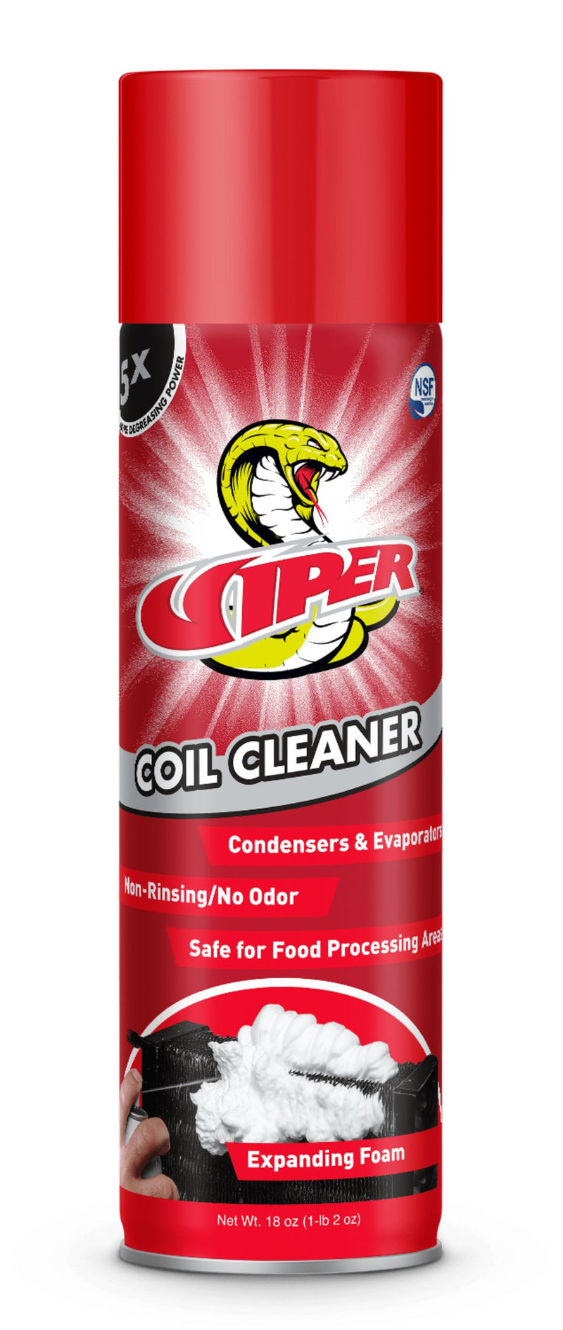 Refrigeration Technologies RT375A, Viper Aerosol Evap/Condenser Coil Cleaner, 8 oz (236 ml)