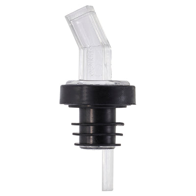 Winco PP-SCL Liquor Pourer with Screen and Bent Spout Plastic Clear