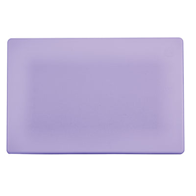 Winco CBPP-1218 12 Inch Cutting Board Allergen Free BPA Free Polypropylene Purple