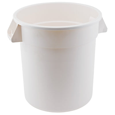 Winco PTC-20W 20 Gallon Heavy Duty Trash Can White HDPE with Durable Design