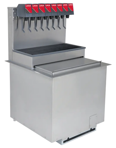 Lancer ICDI 2308 8 Valve Ice Cooled Drop-In Dispenser - 85-2378T-123