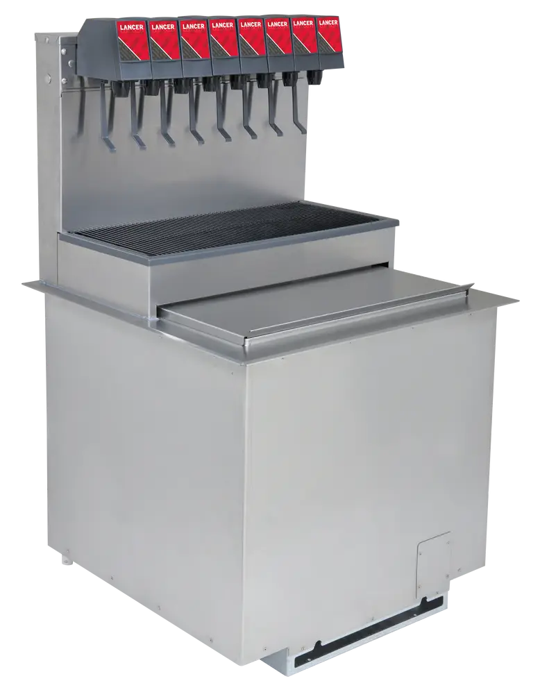 Lancer ICDI 2308 8 Valve Ice Cooled Drop-In Dispenser - 85-2378T-123