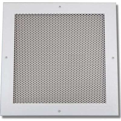 Shoemaker 600P-12X12, 12x12 Perforated Return Air Grille, White Aluminum Wall & Ceiling Vent Cover, 600P Series