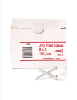 Shook Self-Drilling Screw Sharp tapered hard point 8X2 2" Steel 11058