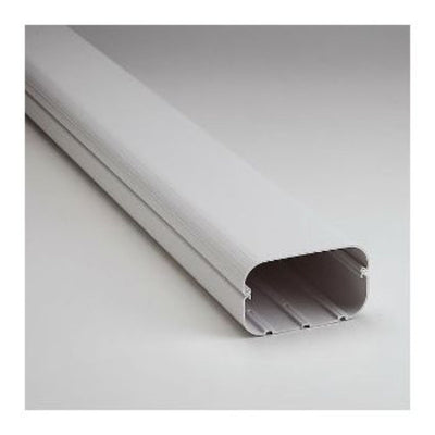 Slimduct SD140 85204, Line Set Cover Duct, 78 in x 5 3/8 in x 3 1/4 in, White PVC