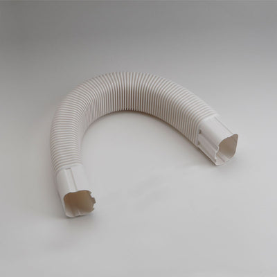 Slimduct 86108, SF100800W 100mm 3.75 in, 31 in Flexible Elbow, White
