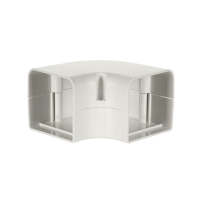 SpeediChannel 230-FB3, ™ 90° Flat Bend, 3 in, Line Set Cover Fitting, Ivory