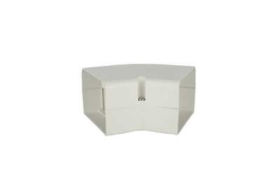 SpeediChannel 230-FB454, ™ 45° Flat Bend, 4 in, Line Set Cover Fitting, Ivory