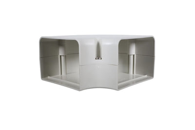 SpeediChannel 230-FB4, ™ 90° Flat Bend, 4 in, Line Set Cover Fitting, Ivory