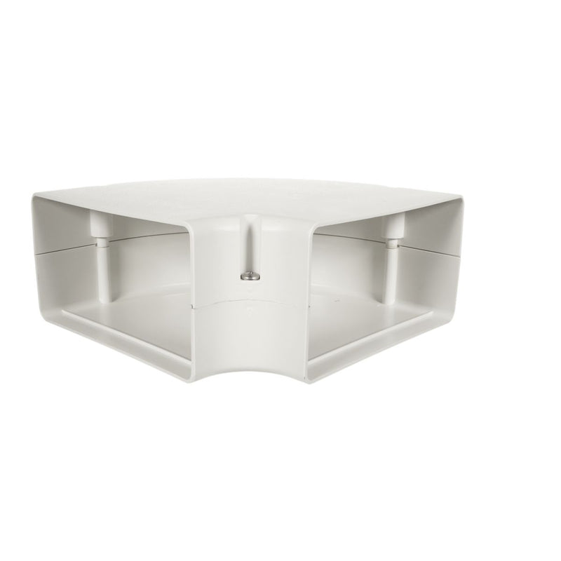 SpeediChannel 230-FB6, ™ 90° Flat Bend, 6 in, Line Set Cover Fitting, Ivory