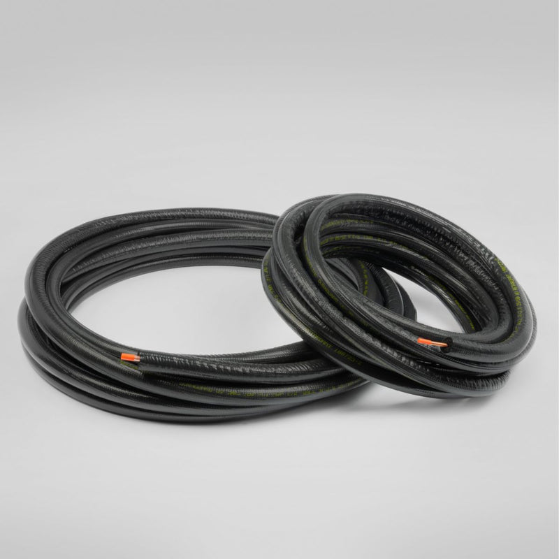 Streamline 61020250B6C, 3/8 in x 5/8 in x 25 ft Mini Split Line Set, Insulated Copper Refrigerant Lines, 1/2 in Insulation on Both Lines