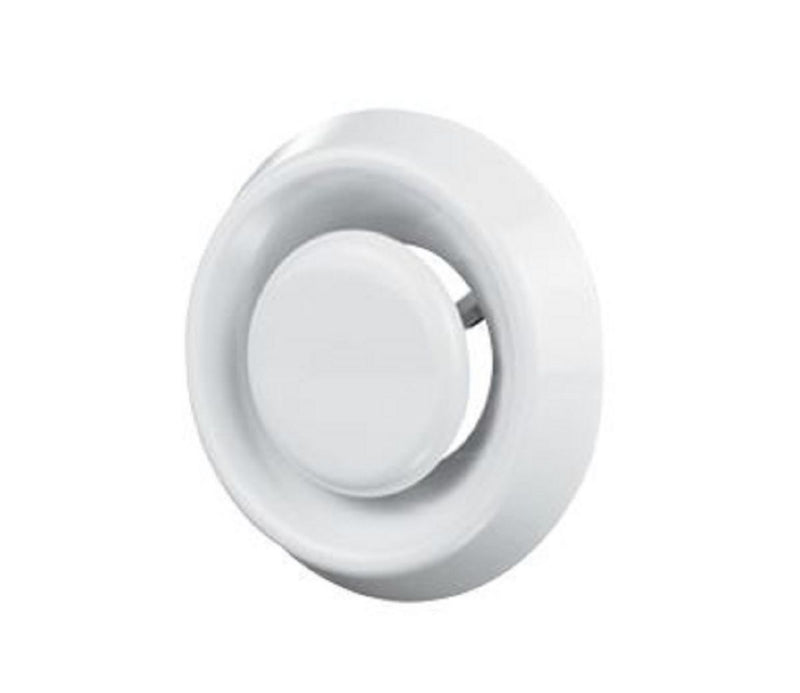 The Metal Shop 005125, 5 Return Air Grille, White Plastic, Steel Wall & Ceiling Vent Cover, 005 Series