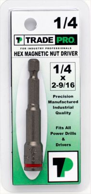 TRADEPRO® Drill Chuck for Hex Head Screws 1/4" x 2-9/16 Chuck TP-52046